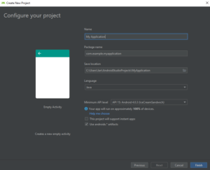 Read more about the article Erstes Projekt mit Java in Android Studio erstellen